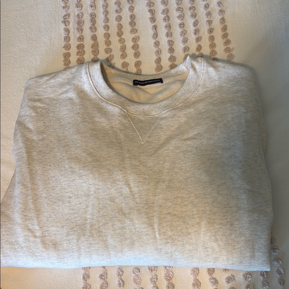 Brandy Melville Cream Crew Neck Sweater
